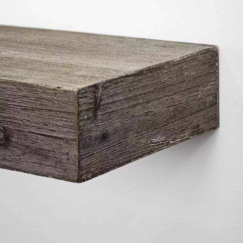 Mensole Galleggianti da Parete in Legno Rustico Grande 8" x 36" Grigio - American Art Decor
