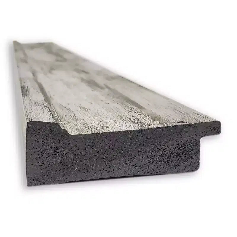 Specchio da porta metallizzato con cornice "screpolata" 19" x 53" - Amanti Art: Corpo intero in polistirolo, Montaggio sopraporta