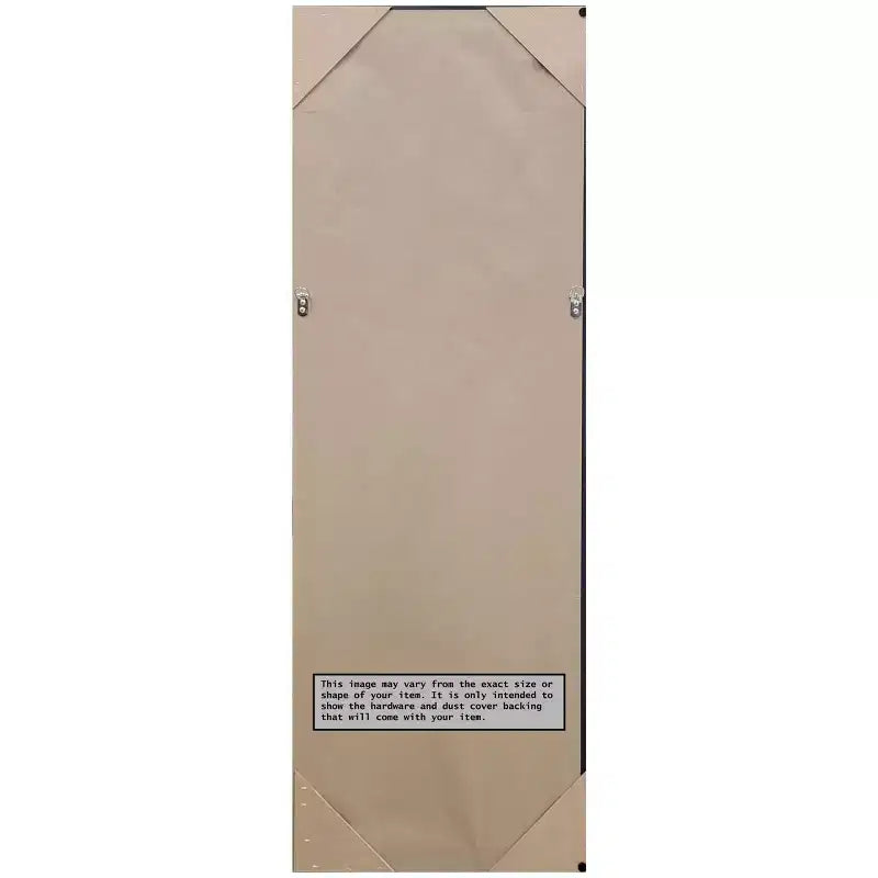 Specchio da porta metallizzato con cornice "screpolata" 19" x 53" - Amanti Art: Corpo intero in polistirolo, Montaggio sopraporta