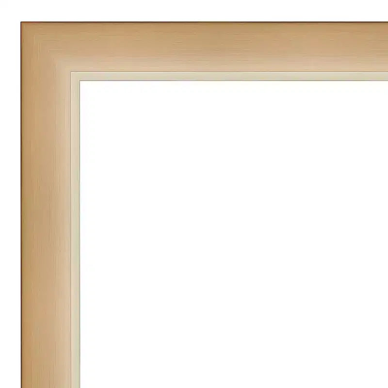 Specchio da terra/appoggio a figura intera incorniciato Eva Ambre da 27" x 63" oro - Amanti Art: Design moderno rettangolare in polistirolo