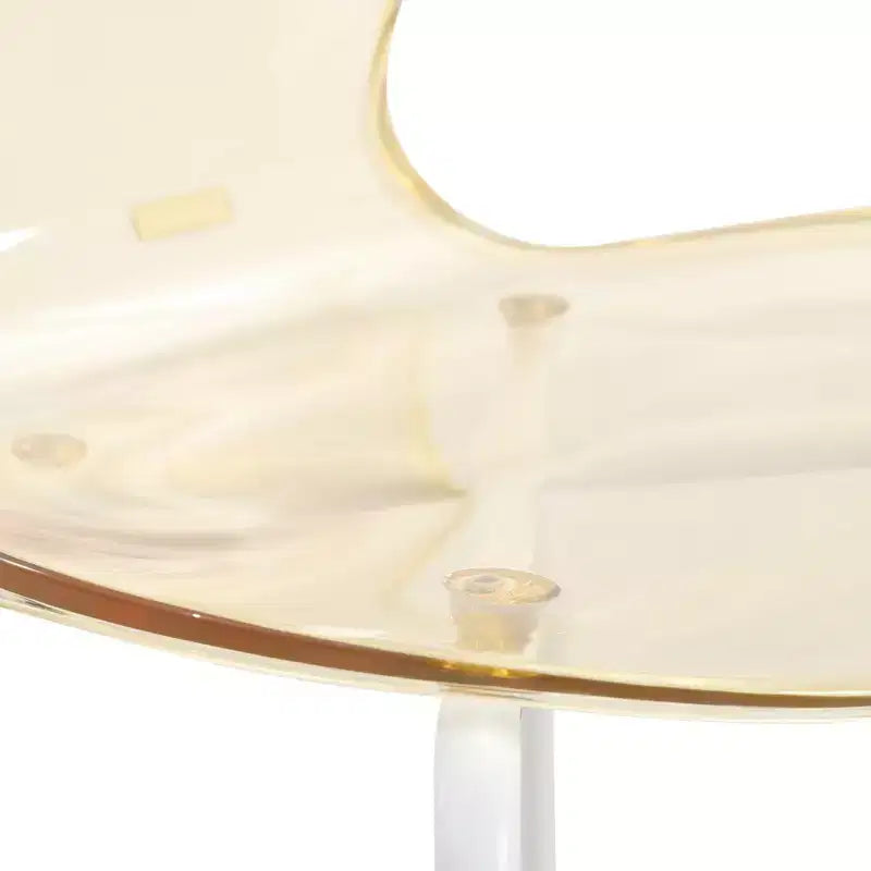 Set da pranzo 5 pezzi Tavolo da pranzo rotondo, 4 sedie da pranzo in plastica Gambe bianche