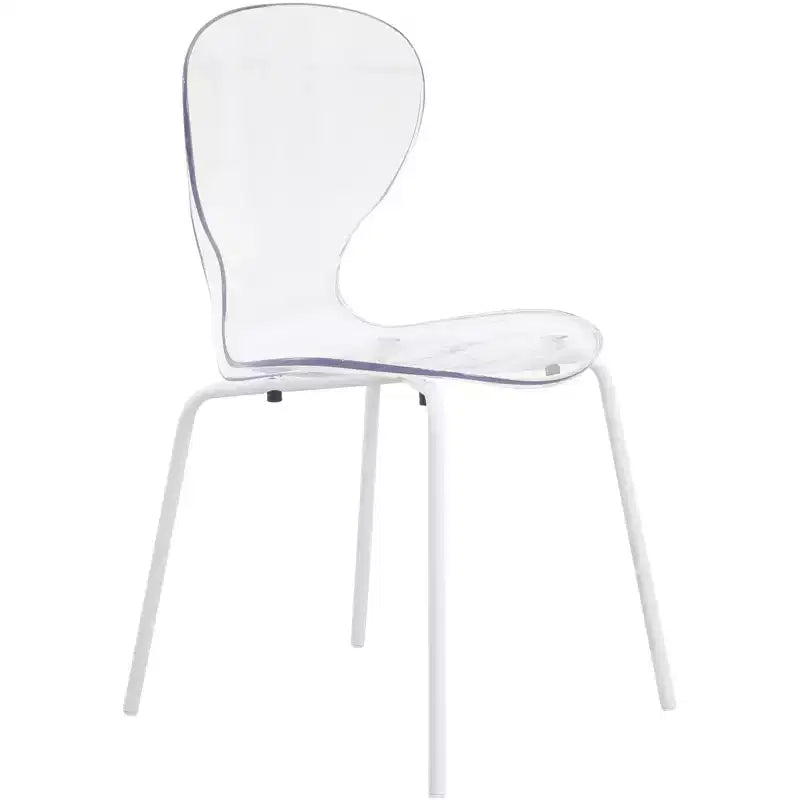 Set da pranzo 5 pezzi Tavolo da pranzo rotondo, 4 sedie da pranzo in plastica Gambe bianche