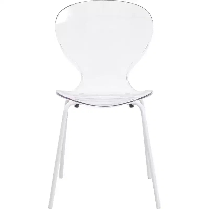 Set da pranzo 5 pezzi Tavolo da pranzo rotondo, 4 sedie da pranzo in plastica Gambe bianche