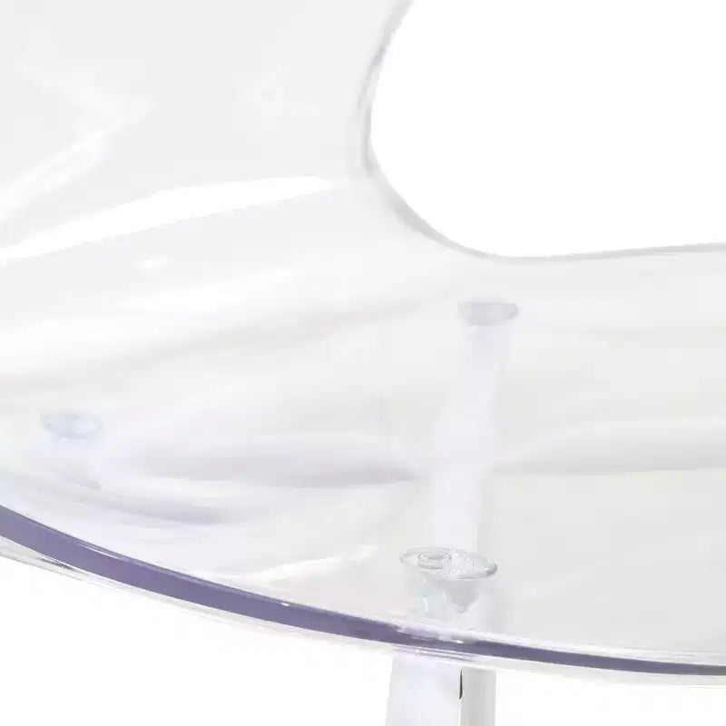 Set da pranzo 5 pezzi Tavolo da pranzo rotondo, 4 sedie da pranzo in plastica Gambe bianche