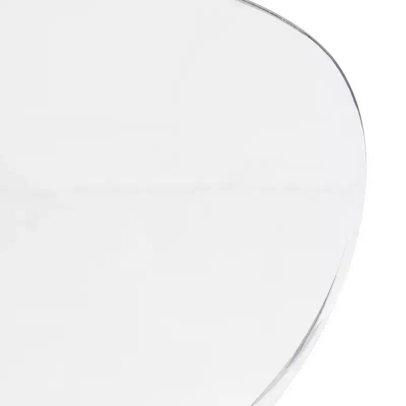 Set da pranzo 5 pezzi Tavolo da pranzo rotondo, 4 sedie da pranzo in plastica Gambe bianche