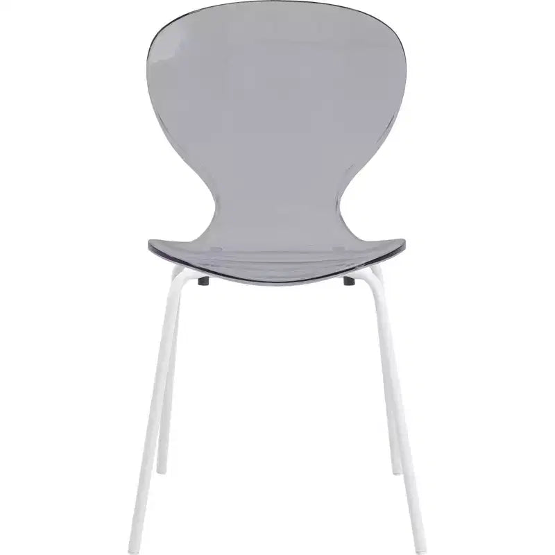 Set da pranzo 5 pezzi Tavolo da pranzo rotondo, 4 sedie da pranzo in plastica Gambe bianche