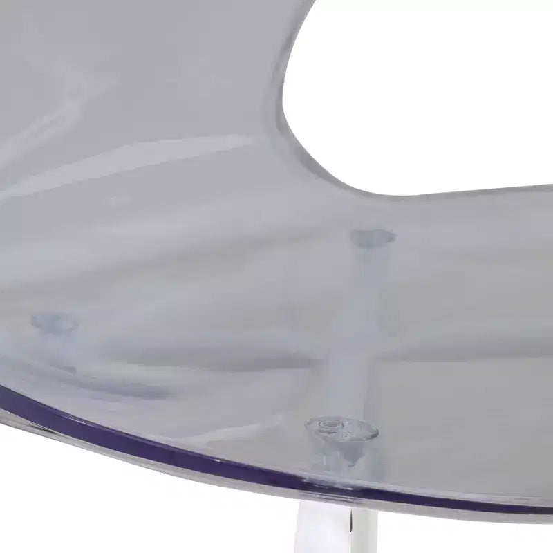Set da pranzo 5 pezzi Tavolo da pranzo rotondo, 4 sedie da pranzo in plastica Gambe bianche