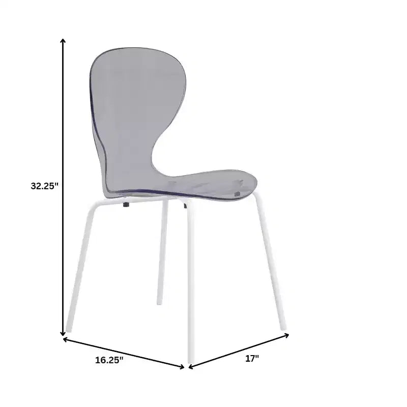 Set da pranzo 5 pezzi Tavolo da pranzo rotondo, 4 sedie da pranzo in plastica Gambe bianche