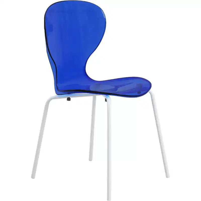 Set da pranzo 5 pezzi Tavolo da pranzo rotondo, 4 sedie da pranzo in plastica Gambe bianche