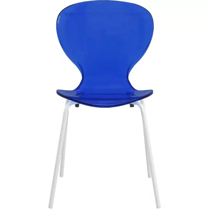 Set da pranzo 5 pezzi Tavolo da pranzo rotondo, 4 sedie da pranzo in plastica Gambe bianche