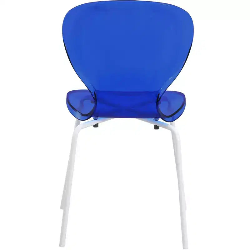 Set da pranzo 5 pezzi Tavolo da pranzo rotondo, 4 sedie da pranzo in plastica Gambe bianche