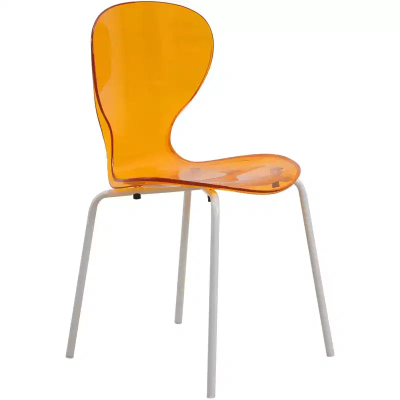 Set da pranzo 5 pezzi Tavolo da pranzo rotondo, 4 sedie da pranzo in plastica Gambe bianche