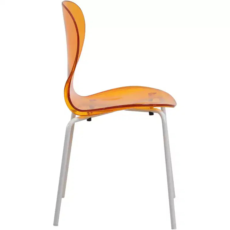 Set da pranzo 5 pezzi Tavolo da pranzo rotondo, 4 sedie da pranzo in plastica Gambe bianche