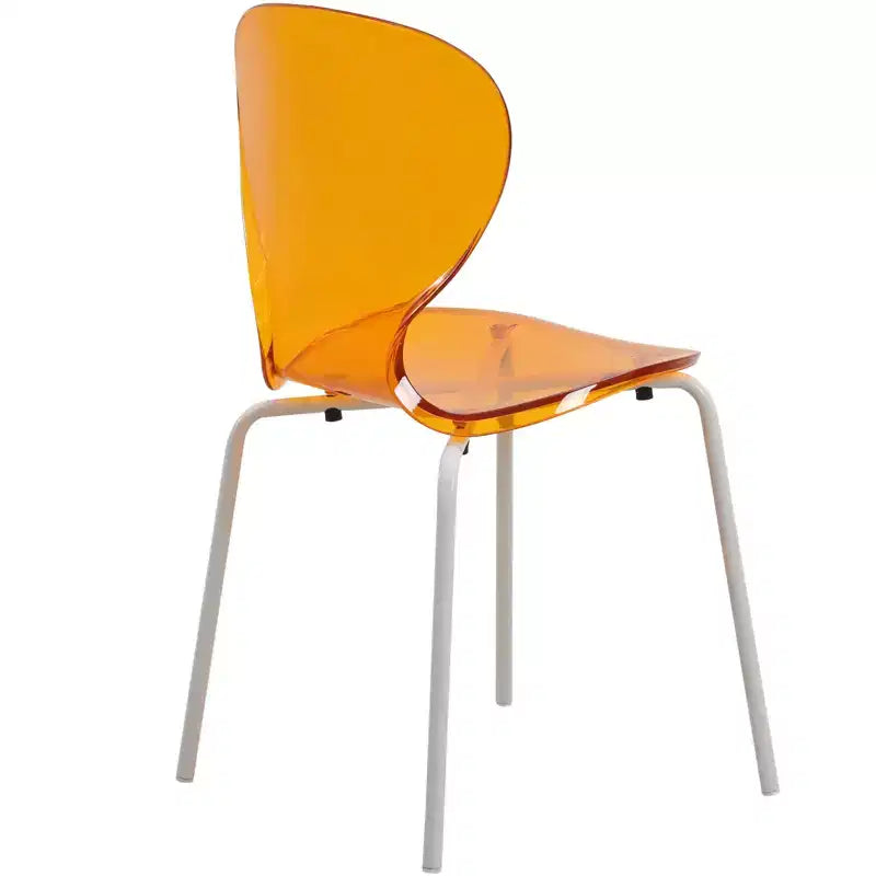 Set da pranzo 5 pezzi Tavolo da pranzo rotondo, 4 sedie da pranzo in plastica Gambe bianche