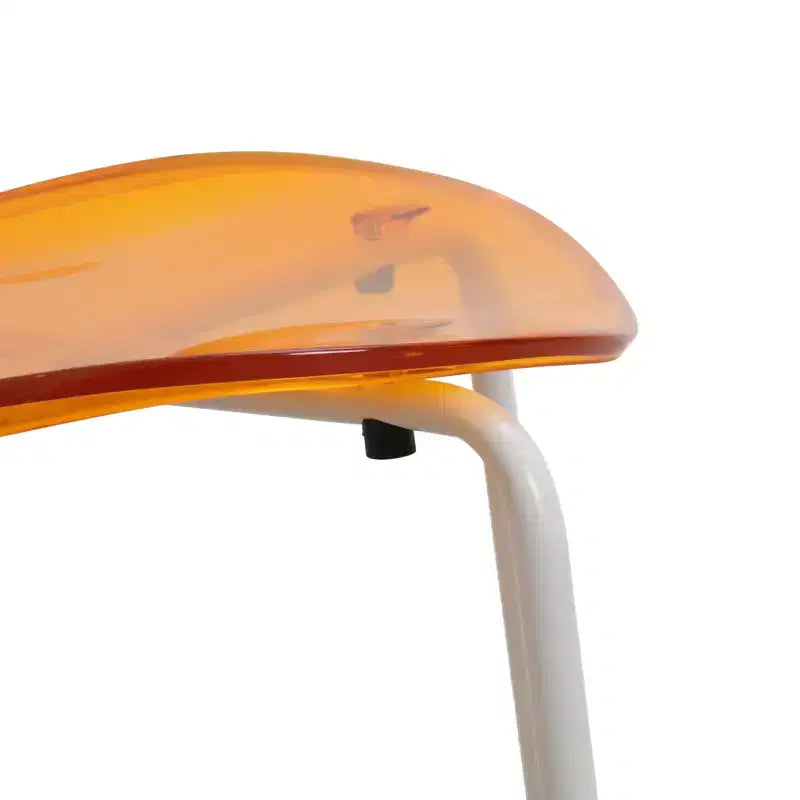 Set da pranzo 5 pezzi Tavolo da pranzo rotondo, 4 sedie da pranzo in plastica Gambe bianche