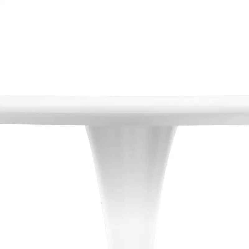 Set da pranzo 5 pezzi Tavolo da pranzo rotondo, 4 sedie da pranzo in plastica Gambe bianche