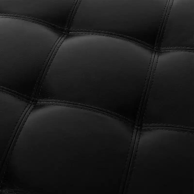 Pouf Contenitore Rigby Contemporaneo Rivestito in Similpelle Trapuntata a Bottoni