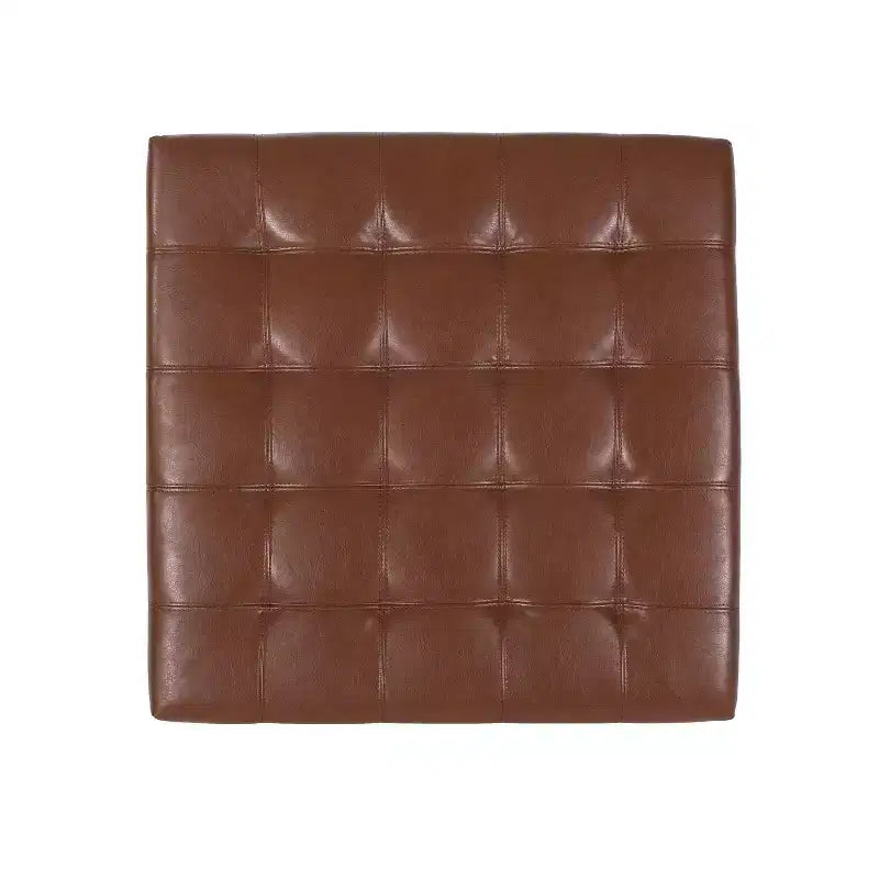 Pouf Contenitore Rigby Contemporaneo Rivestito in Similpelle Trapuntata a Bottoni