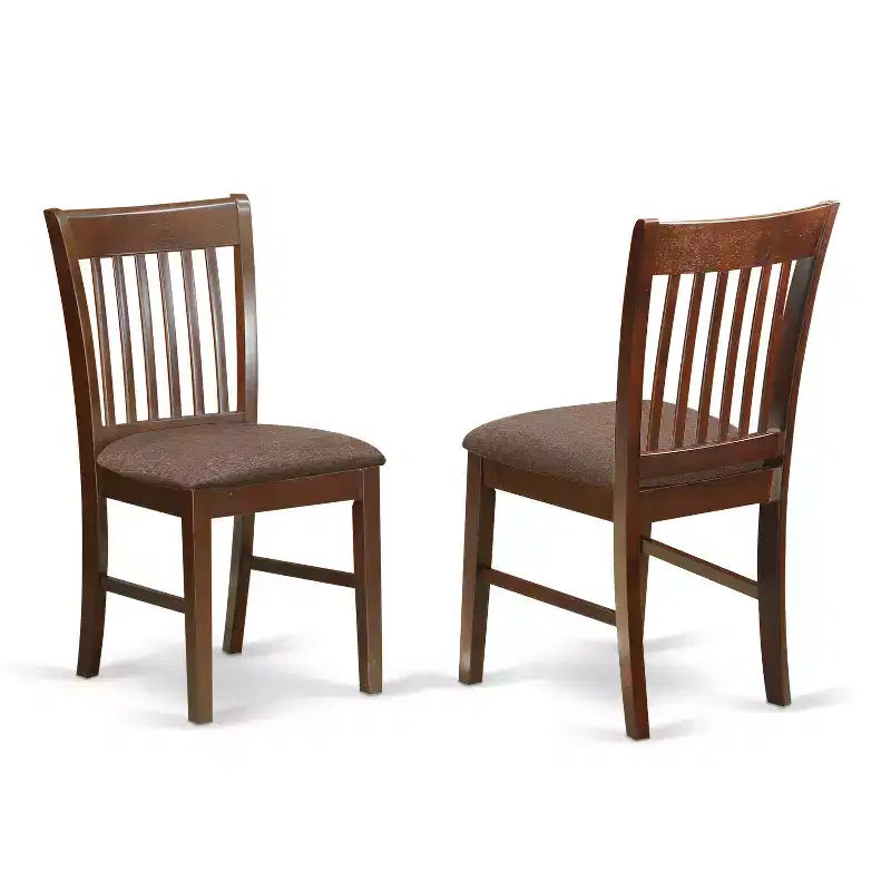 Set - tavolo con prolunga da 30 cm e sedie da pranzo, mogano