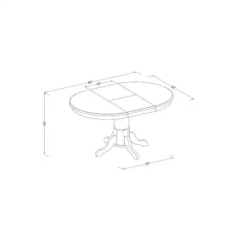 Tavolo da Pranzo Ovale Stile Tradizionale