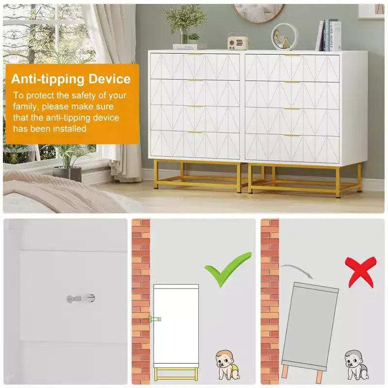 Comò a 4 cassetti, Comò moderno con cassetti, Organizer con gambe in metallo, Cassettiera contenitore per camera da letto, soggiorno, corridoio, armadio