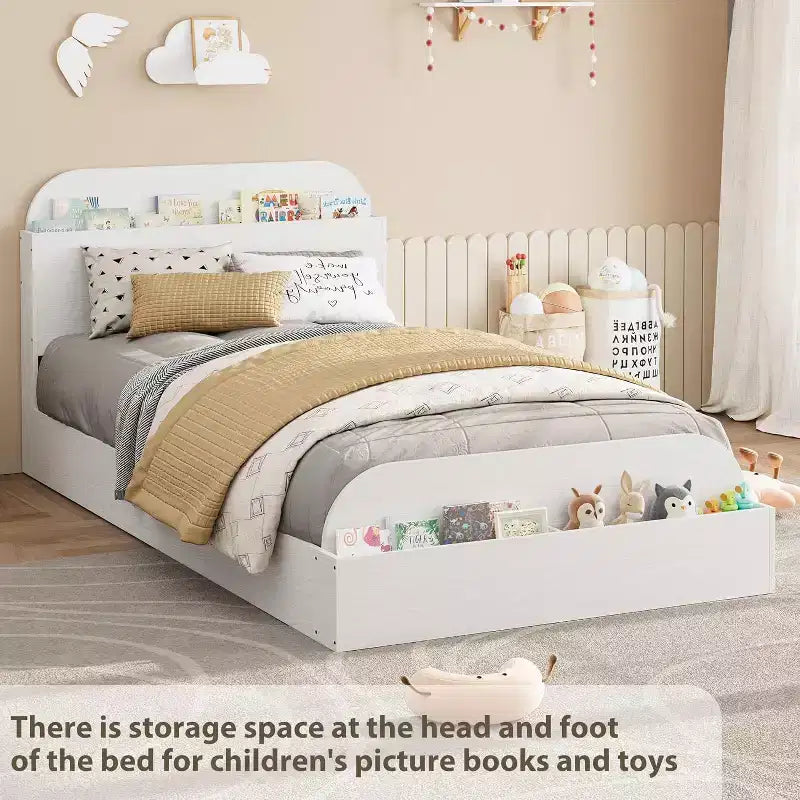 Divano Letto Singolo con Secondo Letto Estraibile, Struttura Imbottita con Cassetti Contenitori, Letto Moderno per Soggiorno o Camera da Letto