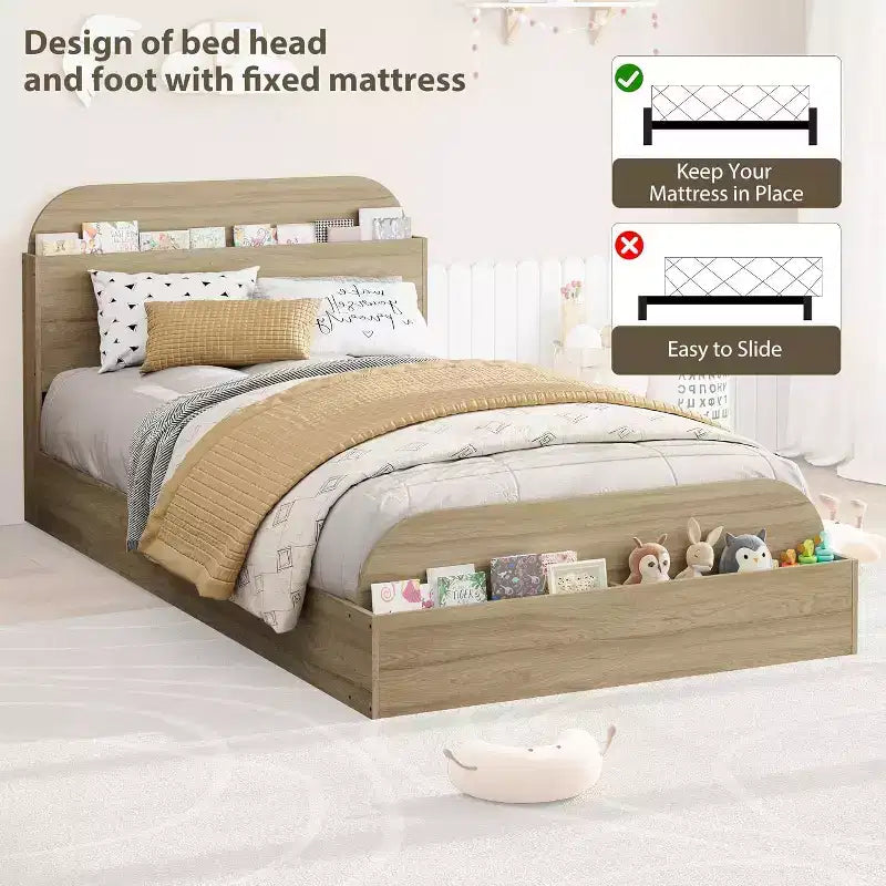 Divano Letto Singolo con Secondo Letto Estraibile, Struttura Imbottita con Cassetti Contenitori, Letto Moderno per Soggiorno o Camera da Letto