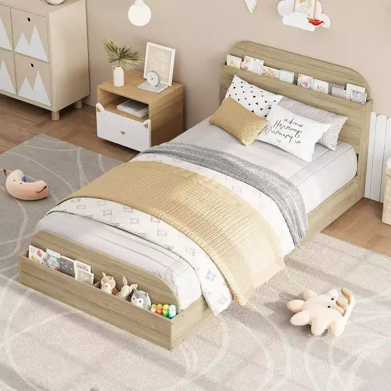 Divano Letto Singolo con Secondo Letto Estraibile, Struttura Imbottita con Cassetti Contenitori, Letto Moderno per Soggiorno o Camera da Letto