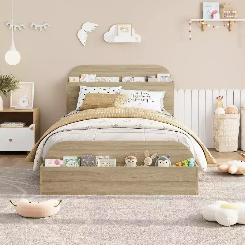 Divano Letto Singolo con Secondo Letto Estraibile, Struttura Imbottita con Cassetti Contenitori, Letto Moderno per Soggiorno o Camera da Letto