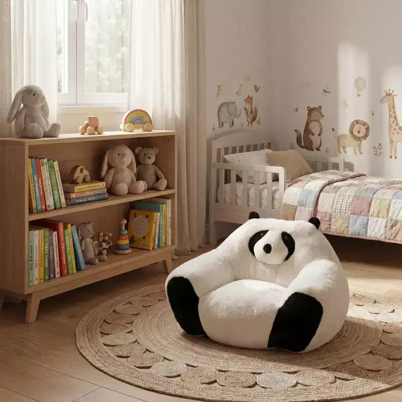 Poltrona sacco a forma di panda moderna