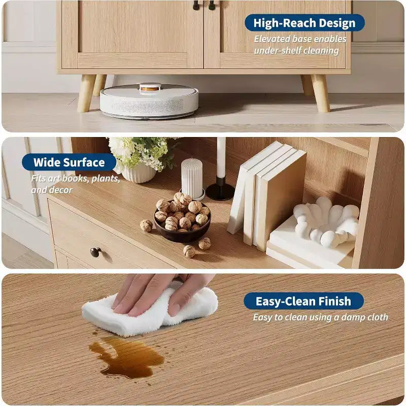 con cassetti, tavolo consolle multifunzionale per soggiorno, cucina, sala da pranzo, ufficio, armadio alto