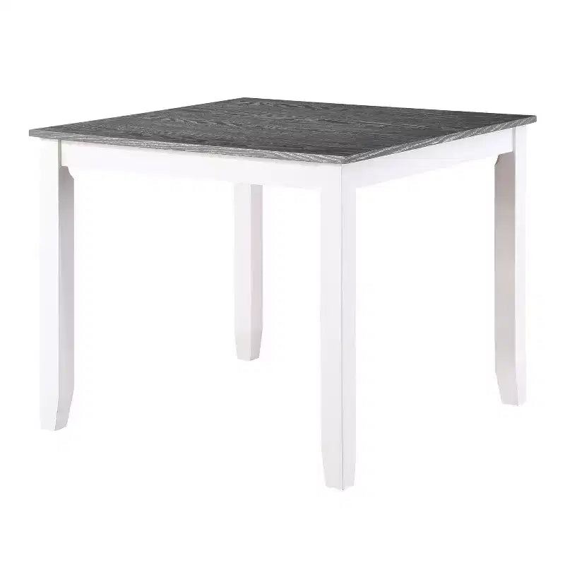 + Set da 5 pezzi Seawhisper per sala da pranzo, stile Transizionale, Bianco/Grigio: Legno massello, Sedie imbottite, Stile Cottage
