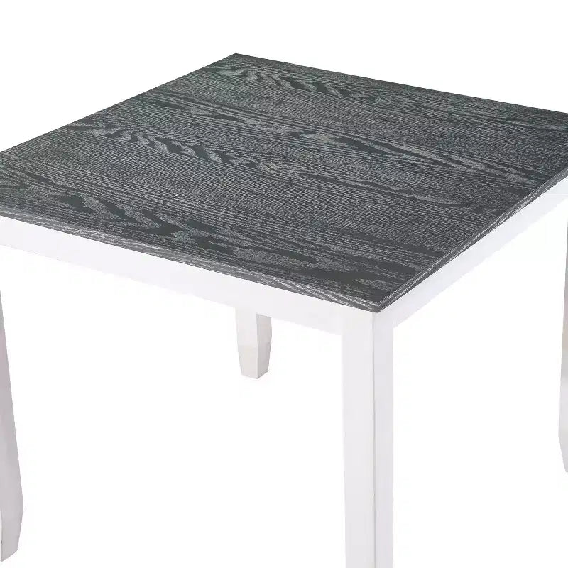 + Set da 5 pezzi Seawhisper per sala da pranzo, stile Transizionale, Bianco/Grigio: Legno massello, Sedie imbottite, Stile Cottage
