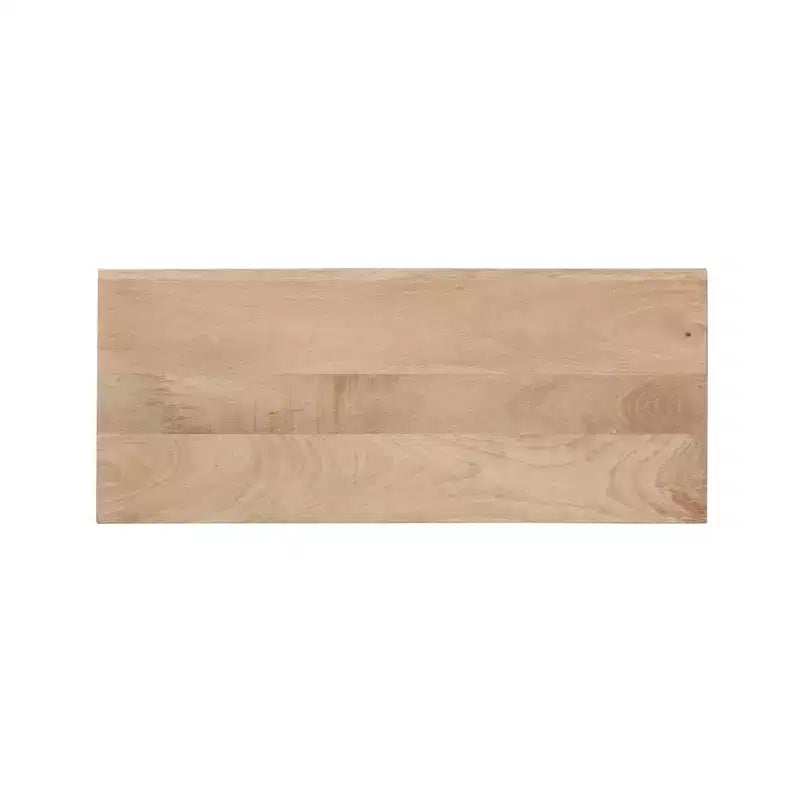 Mobiletto con anta in canna naturale, 1 ripiano e base in metallo dorato - Powell