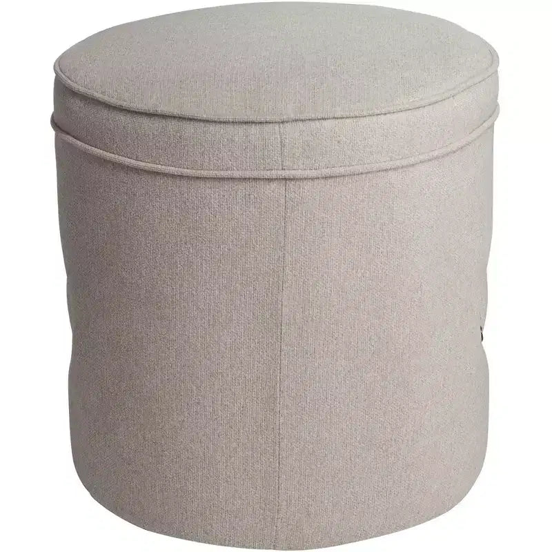 55 Downing Street Iriza Pouf Rotondo Oatmeal con Borchie