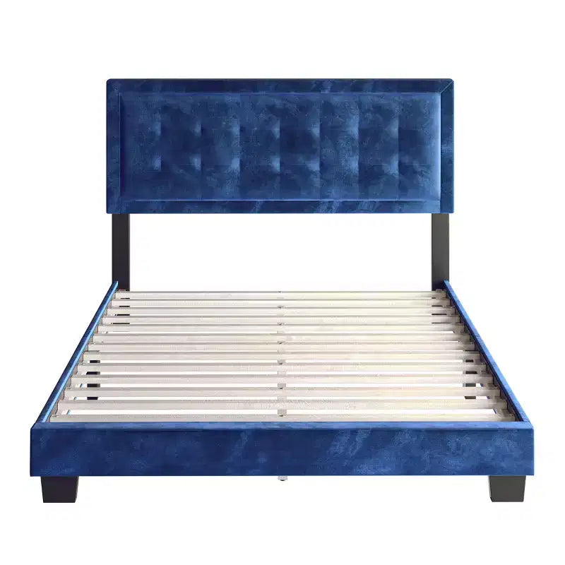 Letto Imbottito con Testiera Trapuntata con Piattaforma - Eco Dream
