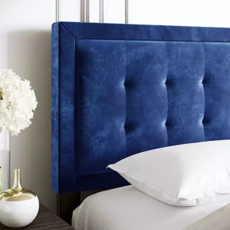 Letto Imbottito con Testiera Trapuntata con Piattaforma - Eco Dream